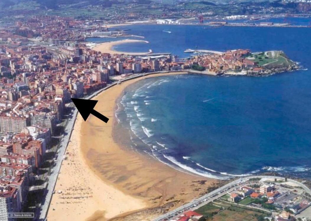Ático Marqués Playa Centro - garaje opcional - TODOS LOS PROTOCOLOS SANITARIOS Gijón Esterno foto